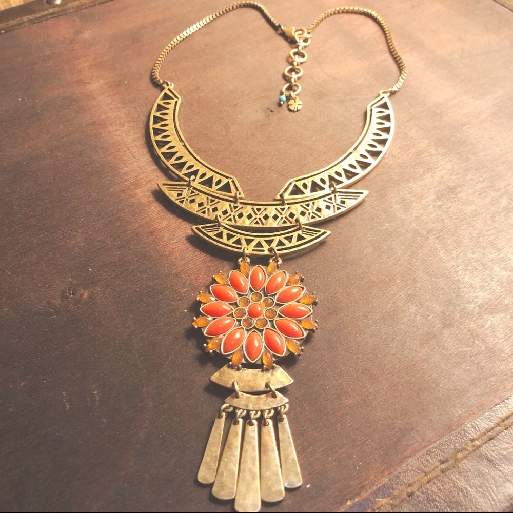 Nwot Lucky Brand Dramatic Statement Necklace - image 2